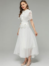 Load image into Gallery viewer, White Lace Midi Dress