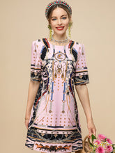 Load image into Gallery viewer, Race horses embellished mini dress