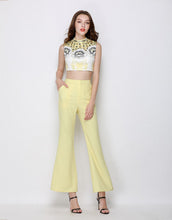 Load image into Gallery viewer, Lemon Sherbet Sixties Embellished Co- Ord