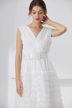 Load image into Gallery viewer, Ooh La la!! layered white lace maxi dress