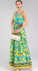 All the Lemons Maxi Dress