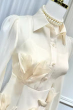 Load image into Gallery viewer, Angel Appliqué Cream Mini Dress