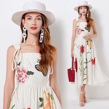Load image into Gallery viewer, Queens garden floaty midi dress