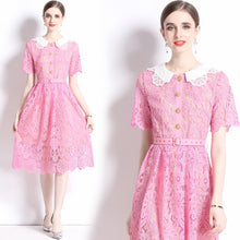 Load image into Gallery viewer, *NEW Pinky lace doll midi dress