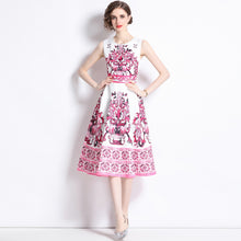 Load image into Gallery viewer, *NEW Princess Tile Print Midi Dress