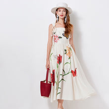 Load image into Gallery viewer, Queens garden floaty midi dress