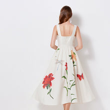 Load image into Gallery viewer, Queens garden floaty midi dress