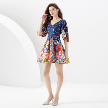 Load image into Gallery viewer, *NEW Flower Burst Mini Dress - Comes in White &amp; Navy
