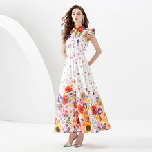 Load image into Gallery viewer, *NEW Flower Burst Maxi Dress with Belt - comes in three  colours