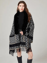 Load image into Gallery viewer, Faux Fur Mink Cashmere Tassel Capes - comes in three colours