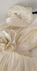 Baby Doll Beige Mini Dress