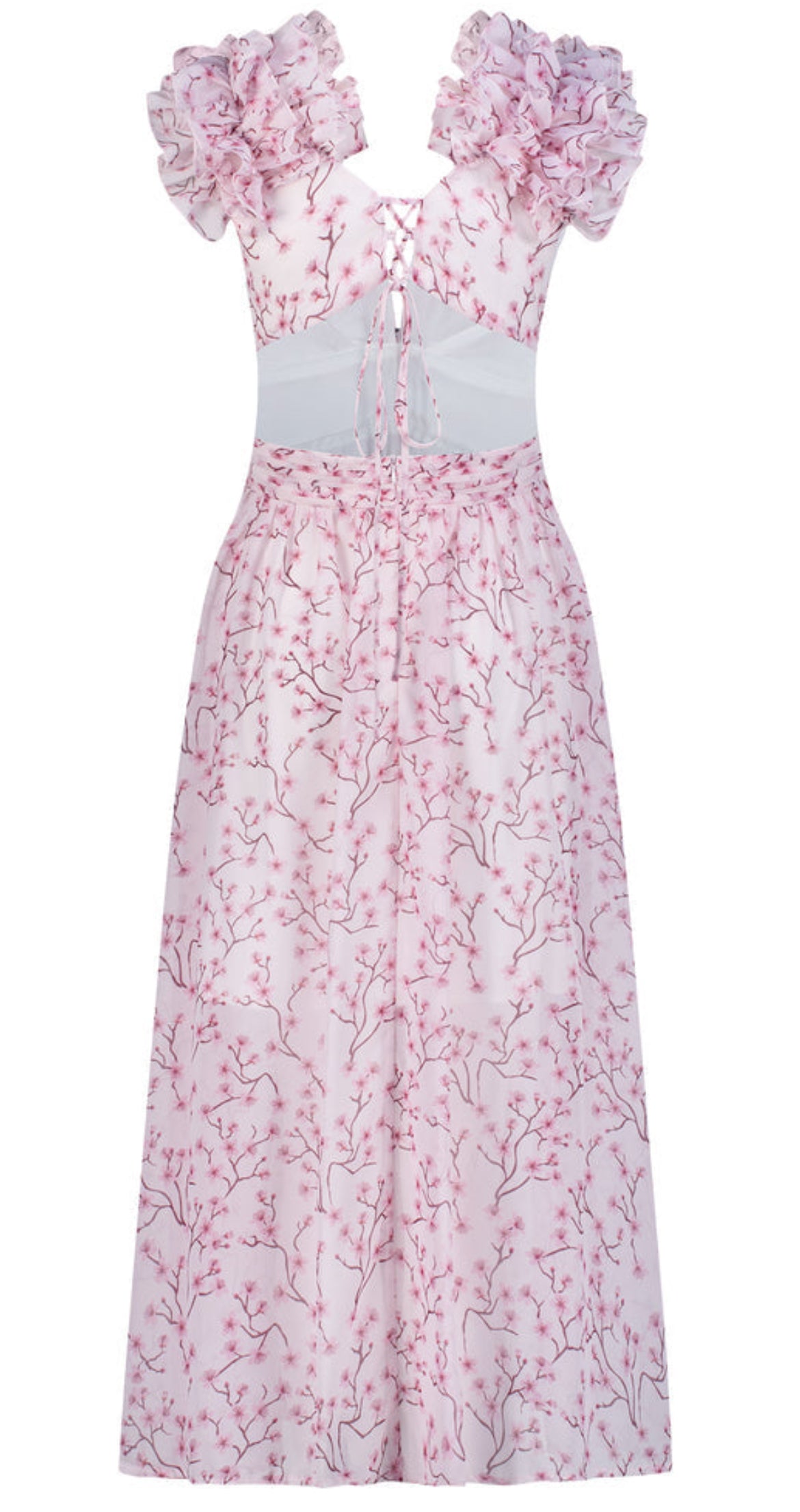 Sliema Pink Floral Maxi Dress
