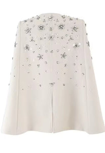 Elegant Diamontees Cape Coat