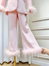 Load image into Gallery viewer, Lapel Single Breasted Long Sleeve Blazer &amp; Feather Flare Trousers