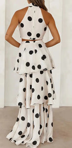 Dreamy Polka Dots Two Piece Set - comes in White & Mocha