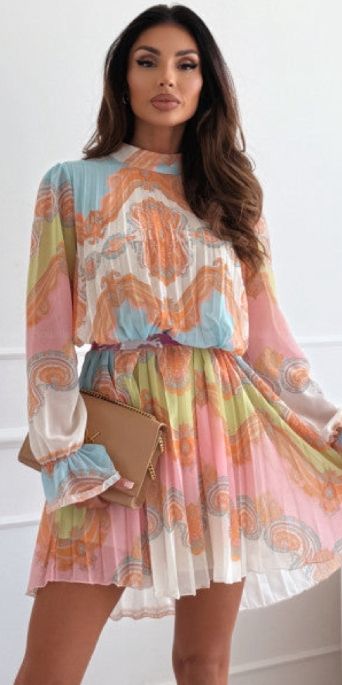 Sweet Pastels Bohemian Mini Dress