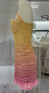 Santorini Pastel Mini Dress