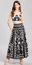 Load image into Gallery viewer, Black White Contrast Bralette &amp; Maxi Skirt