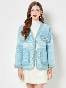 Iceberg Tassel Fringed Trim Cardigan