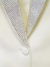 Load image into Gallery viewer, White Feather &amp; Diamanté Suit