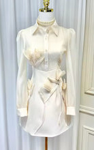 Load image into Gallery viewer, Angel Appliqué Cream Mini Dress