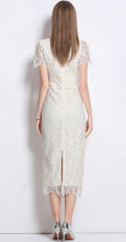 Load image into Gallery viewer, Snow White Lace Midi Dress
