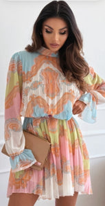 Sweet Pastels Bohemian Mini Dress