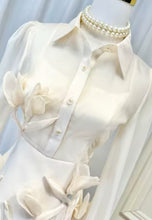 Load image into Gallery viewer, Angel Appliqué Cream Mini Dress