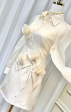 Load image into Gallery viewer, Angel Appliqué Cream Mini Dress