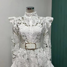 Load image into Gallery viewer, Lacey Lace Maxi Dress with belt