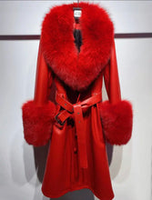 Load image into Gallery viewer, PREMIUM Faux Fur Real Leather Coats - comes in 7 colours &amp; curve