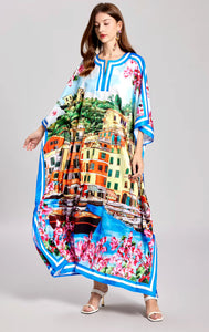 Capri Oversized Batwing Maxi Dress