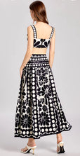 Load image into Gallery viewer, Black White Contrast Bralette &amp; Maxi Skirt