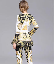 Load image into Gallery viewer, Baroque Print Trouser Set