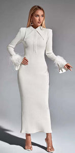 White Queen knitted dress