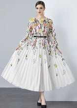 Load image into Gallery viewer, Beautiful Floral Pleated Midi Dress with belt