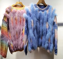 Load image into Gallery viewer, Pastel rainbow jumpers - comes in two colours