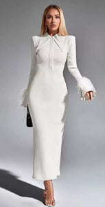 White Queen knitted dress