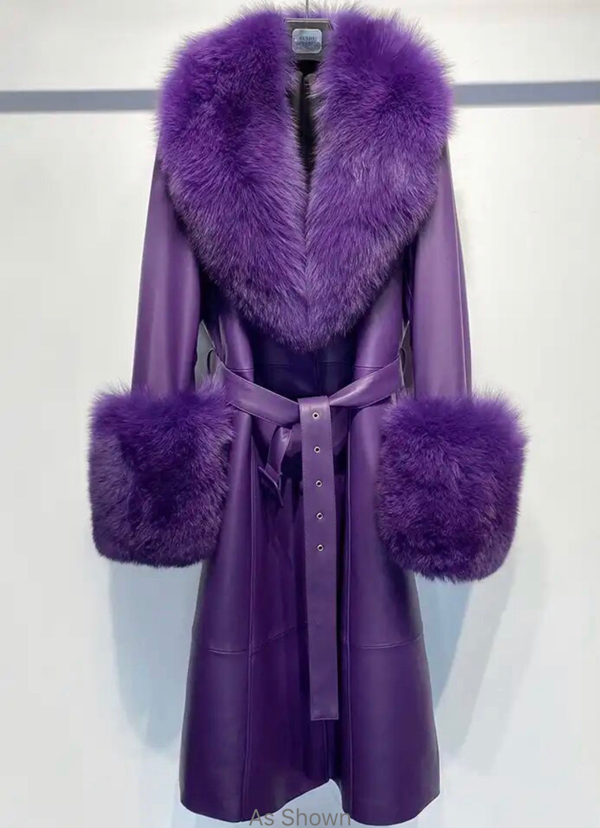 PREMIUM Faux Fur Real Leather Coats - comes in 7 colours & curve