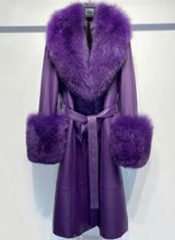 Load image into Gallery viewer, High quality Faux Fur Real Leather Coats - comes in 7 colours &amp; curve