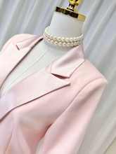 Load image into Gallery viewer, Lapel Single Breasted Long Sleeve Blazer &amp; Feather Flare Trousers