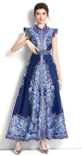 Load image into Gallery viewer, Paisley Maxi Dress - comes in navy, white or Green