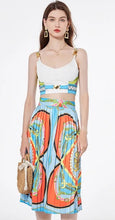 Load image into Gallery viewer, Bra Spaghetti Strap Crop Top + Pleated Midi Skirt - comes in Four colours