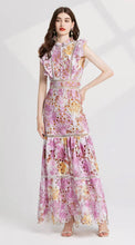 Load image into Gallery viewer, Hollow Out Flower Embroidery Maxi Dress - Comes in three colour ways