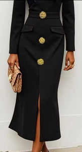 Black Orchid Midi Dress