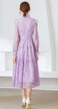 Load image into Gallery viewer, Lilac Lavender lace Midi dress