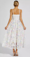 Load image into Gallery viewer, Pretty Princess White Embellished Midi Dress