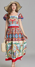 Load image into Gallery viewer, All Circus Flutter Sleeve Midi Dress