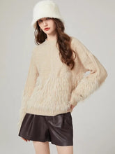 Load image into Gallery viewer, Faux Fur Twist Mink Cashmere Knitted Pullovers - comes in three colours