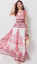 Load image into Gallery viewer, Chiffon Maxi Robe Dress - comes in multi colour &amp; red